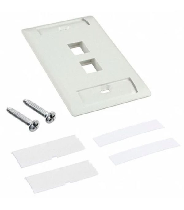 Face Plate 2 Puertos SL Blanco CommScope - 1-2111009-3